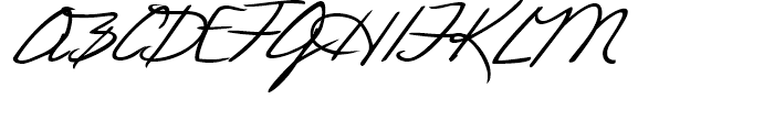 Laszlo Handwriting Regular Font UPPERCASE