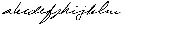 Laszlo Handwriting Regular Font LOWERCASE