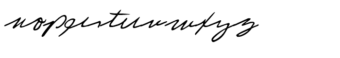 Laszlo Handwriting Regular Font LOWERCASE