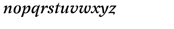 Latienne Medium Italic Font LOWERCASE