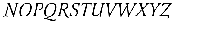 Latienne Small Caps Regular Italic Font UPPERCASE
