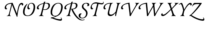 Latienne Swash Regular Italic Font UPPERCASE