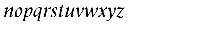Latin 725 Medium Italic Font LOWERCASE