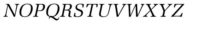 Latino Regular Italic Font UPPERCASE