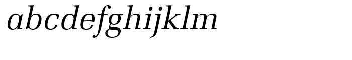 Latino Regular Italic Font LOWERCASE