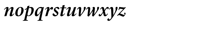 Laurentian Semi Bold Italic Font LOWERCASE