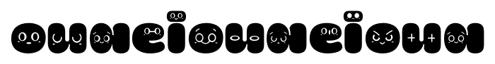La Mona Pro Vowels Style Regular Font LOWERCASE
