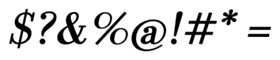 LaBodoni MediumItalic Font OTHER CHARS