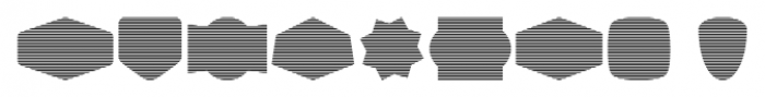 Label Pro XL Stripes Font OTHER CHARS