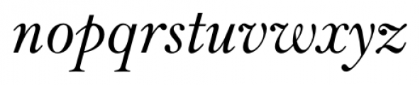 Lanston Bell Italic Font LOWERCASE