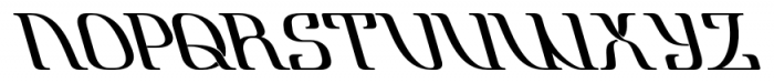 Lanvier Reverse Oblique Bold Font UPPERCASE