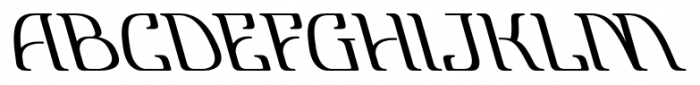 Lanvier Reverse Oblique Font LOWERCASE