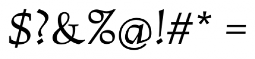 Lapis Pro Medium Italic Font OTHER CHARS