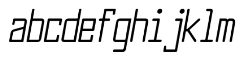Larabiefont Compressed Italic Font LOWERCASE