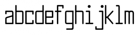 Larabiefont Compressed Font LOWERCASE