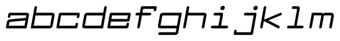 Larabiefont Extended Bold Italic Font LOWERCASE