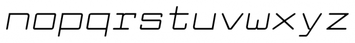 Larabiefont Extended Italic Font LOWERCASE