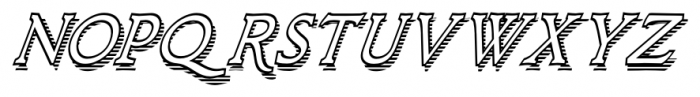 Larchmont Condensed Oblique Font LOWERCASE