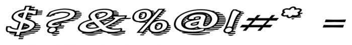 Larchmont  Expanded Oblique Font OTHER CHARS