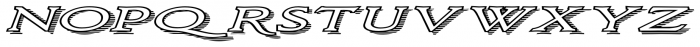 Larchmont  Expanded Oblique Font UPPERCASE