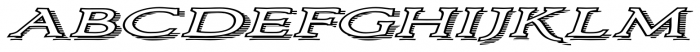 Larchmont  Expanded Oblique Font LOWERCASE