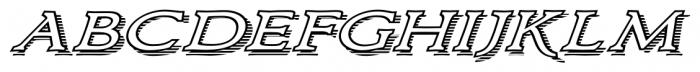 Larchmont Oblique Font UPPERCASE