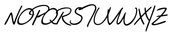 Larissa Handwriting Regular Font UPPERCASE