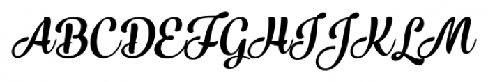 Larry Regular Italic Font UPPERCASE