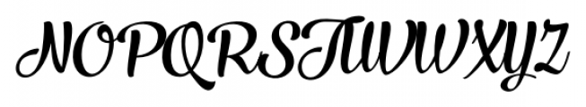 Larry Regular Italic Font UPPERCASE