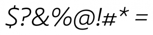 Laski Sans Book Italic Font OTHER CHARS