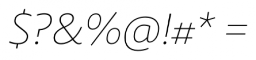 Laski Sans Extra Light Italic Font OTHER CHARS