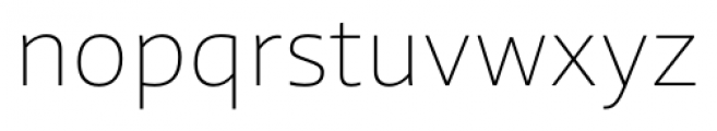 Laski Sans Extra Light Font LOWERCASE