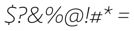 Laski Sans Light Italic Font OTHER CHARS