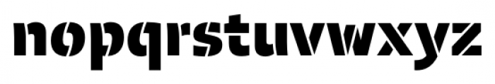 Laski Sans Stencil Black Font LOWERCASE