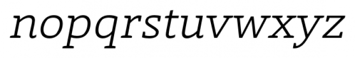 Laski Slab Book Italic Font LOWERCASE