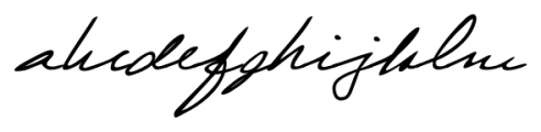 Laszlo Handwriting Regular Font LOWERCASE