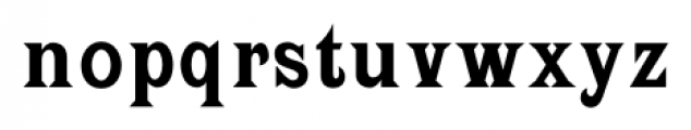 Latin Bold Condensed Font LOWERCASE