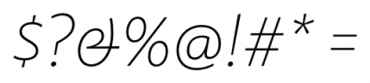 Latina Thin Italic Font OTHER CHARS