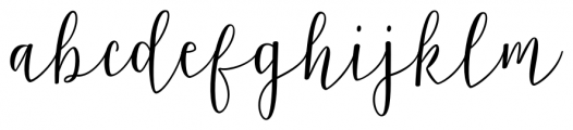 Latosha Script Regular Font LOWERCASE