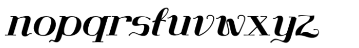 La Arista Italic Font LOWERCASE