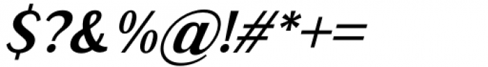 La Bisane Semi Bold Italic Font OTHER CHARS