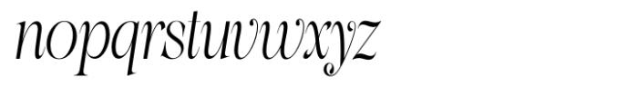 La Fleur Grande Italic Font LOWERCASE