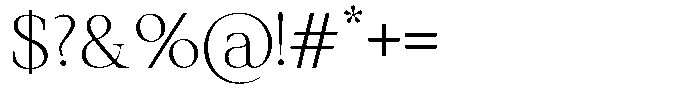 La Klatte la klatte Extra-light Font OTHER CHARS
