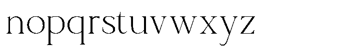 La Klatte la klatte Extra-light Font LOWERCASE