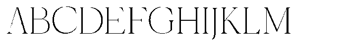 La Klatte la klatte Thin Font UPPERCASE