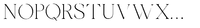 La Klatte la klatte Thin Font UPPERCASE