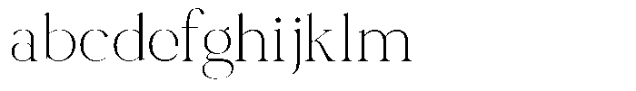 La Klatte la klatte Thin FONT
