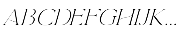 La Luxes Extra Light Italic Font UPPERCASE