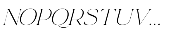 La Luxes Extra Light Italic Font UPPERCASE