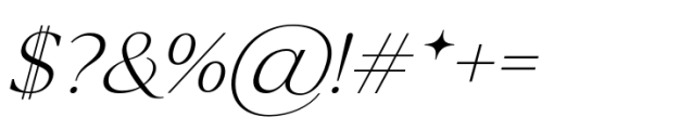 La Luxes Italic Font OTHER CHARS